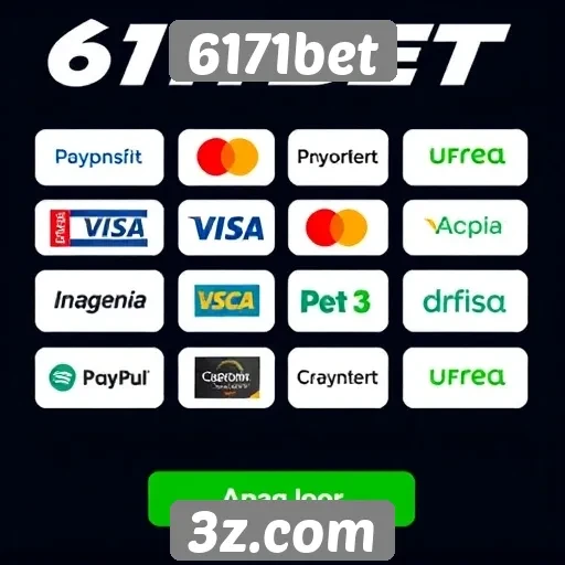 Comparação das opções de pagamento disponíveis na 6171bet